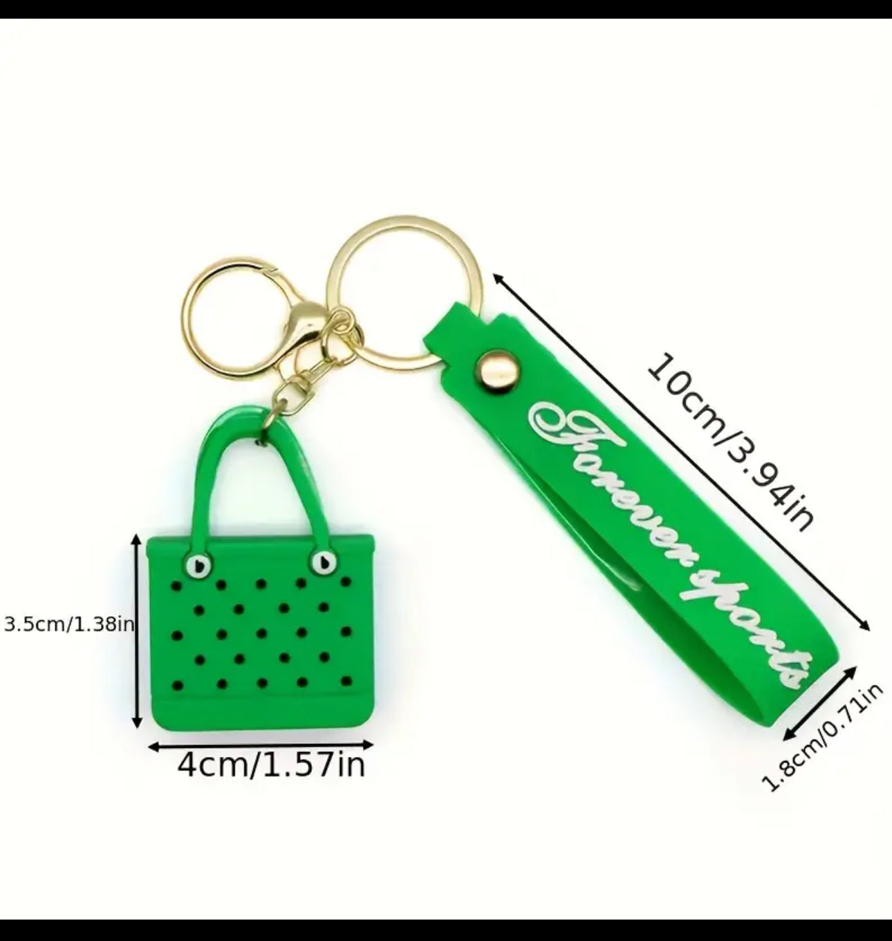 Keychain for women, cute tote bag shape made of pvc