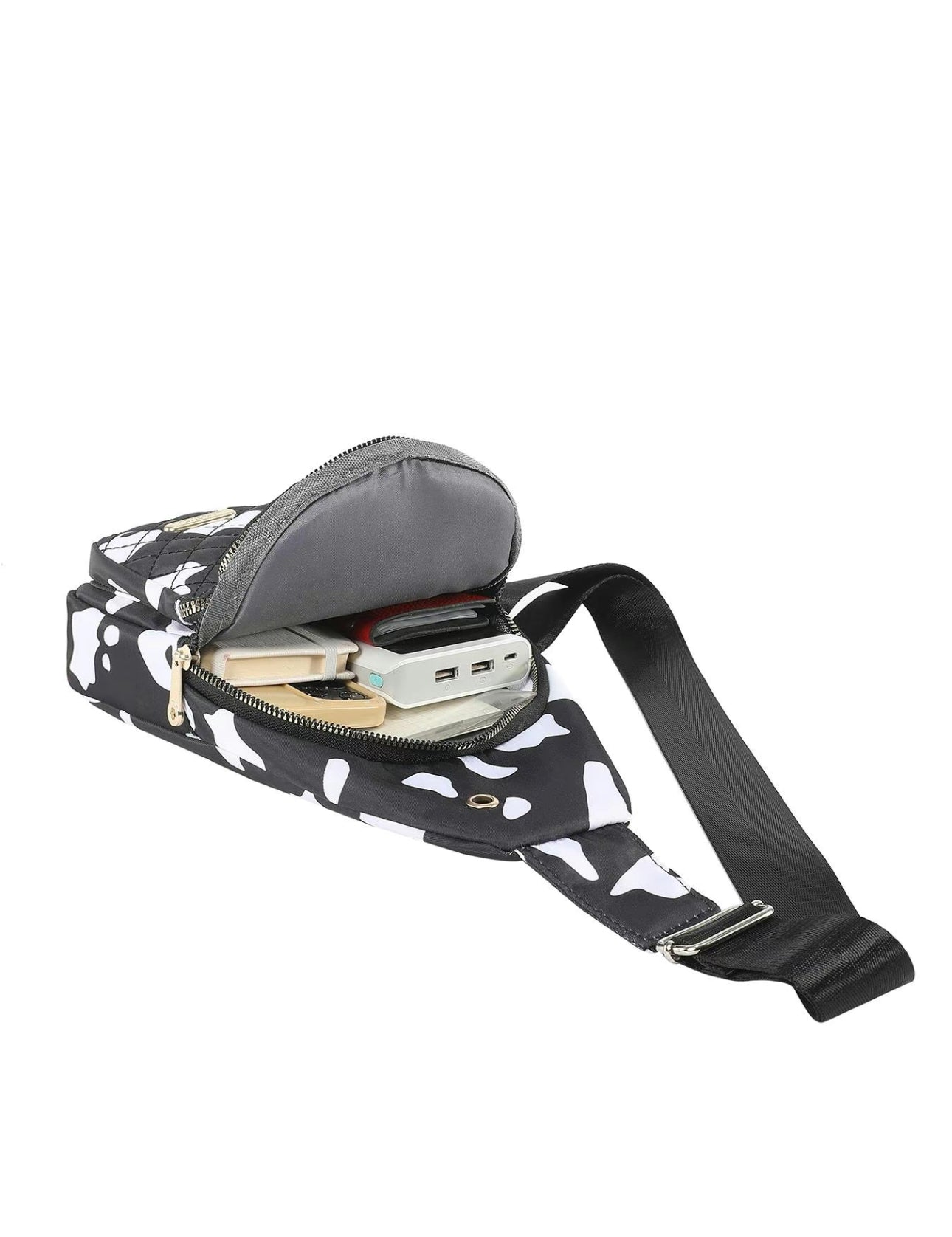 Cow Print Crossbody Sling Bag