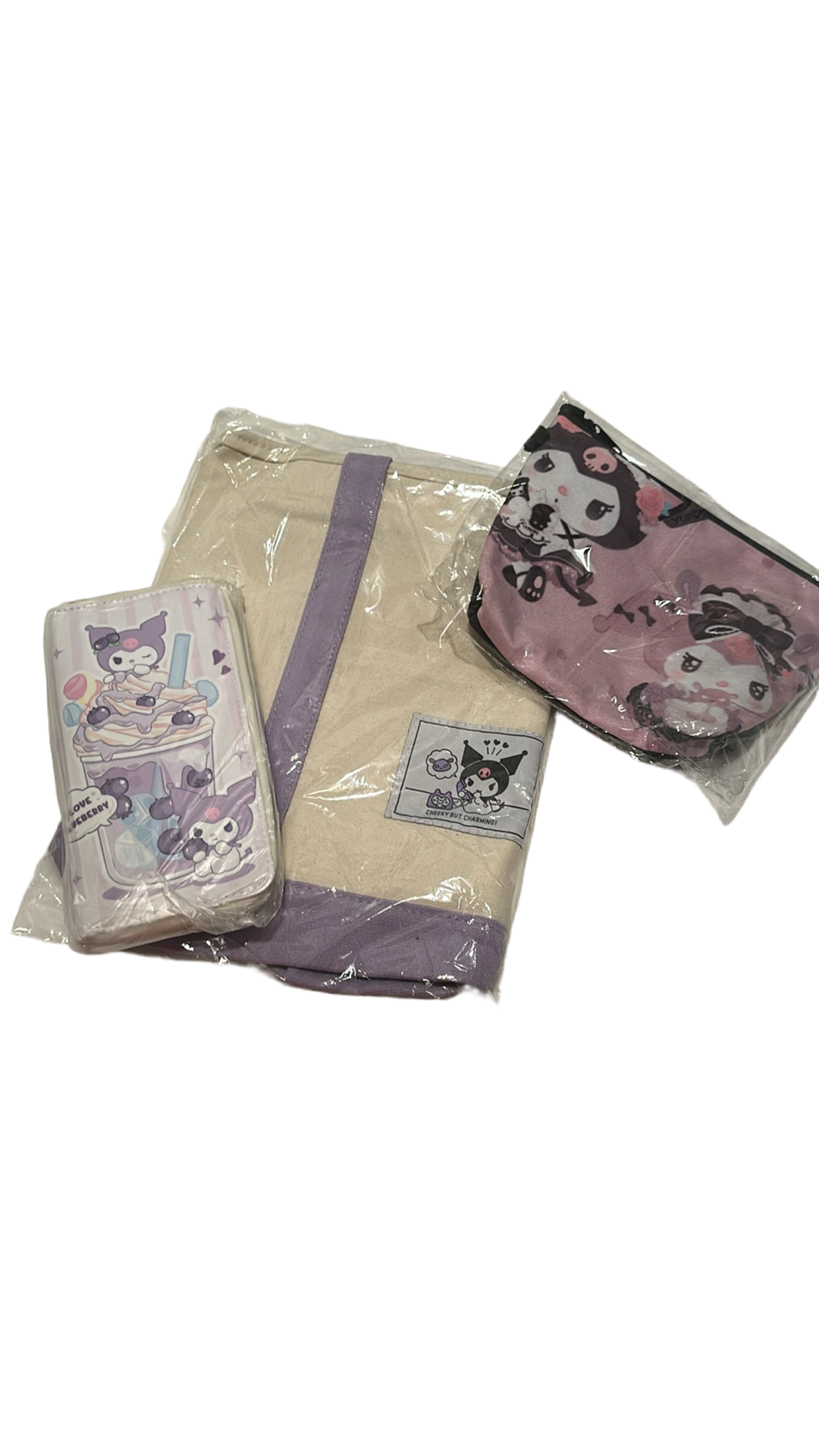 Kuku Bundle comes with a tote, wallet and storage bag. So cute.